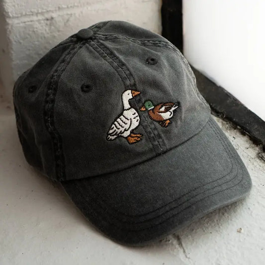 Fowl Duck and Goose Embroidered Dad Hat