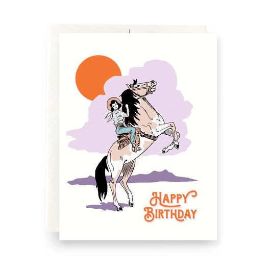 Cowgirl Birthday Greeting Card