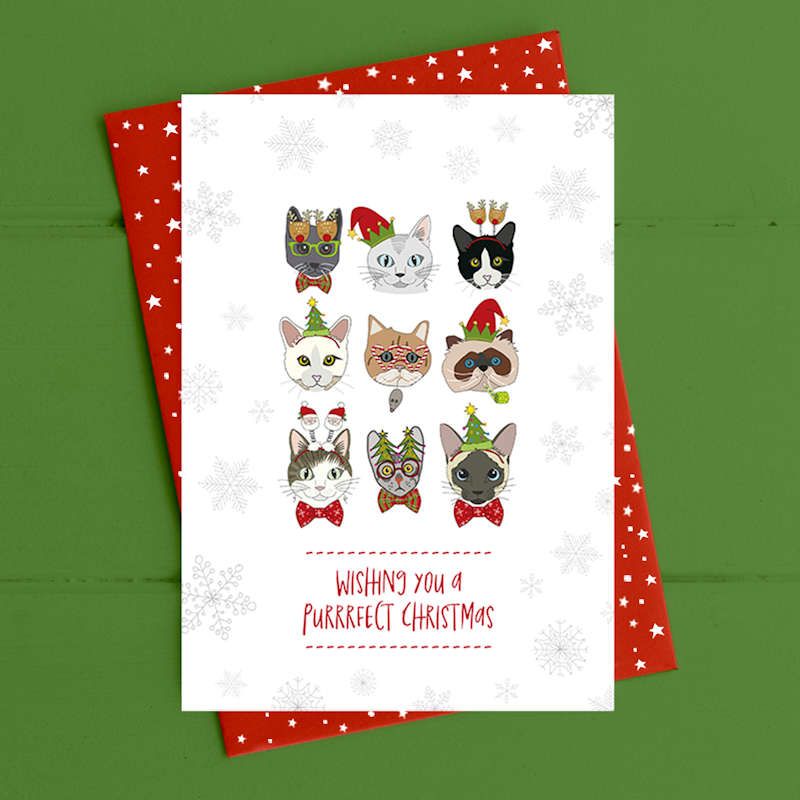 Purrrfect Christmas Card