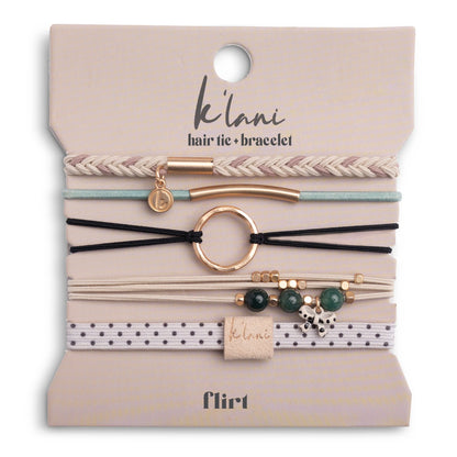 Flirt Hair Tie + Bracelets