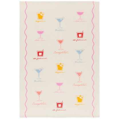 Happy Hour Printed Dishtowel