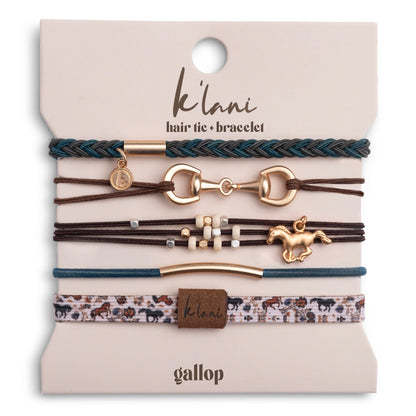 Gallop Hair Tie + Bracelets