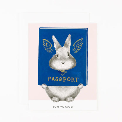 Bon Voyage Bunny Card