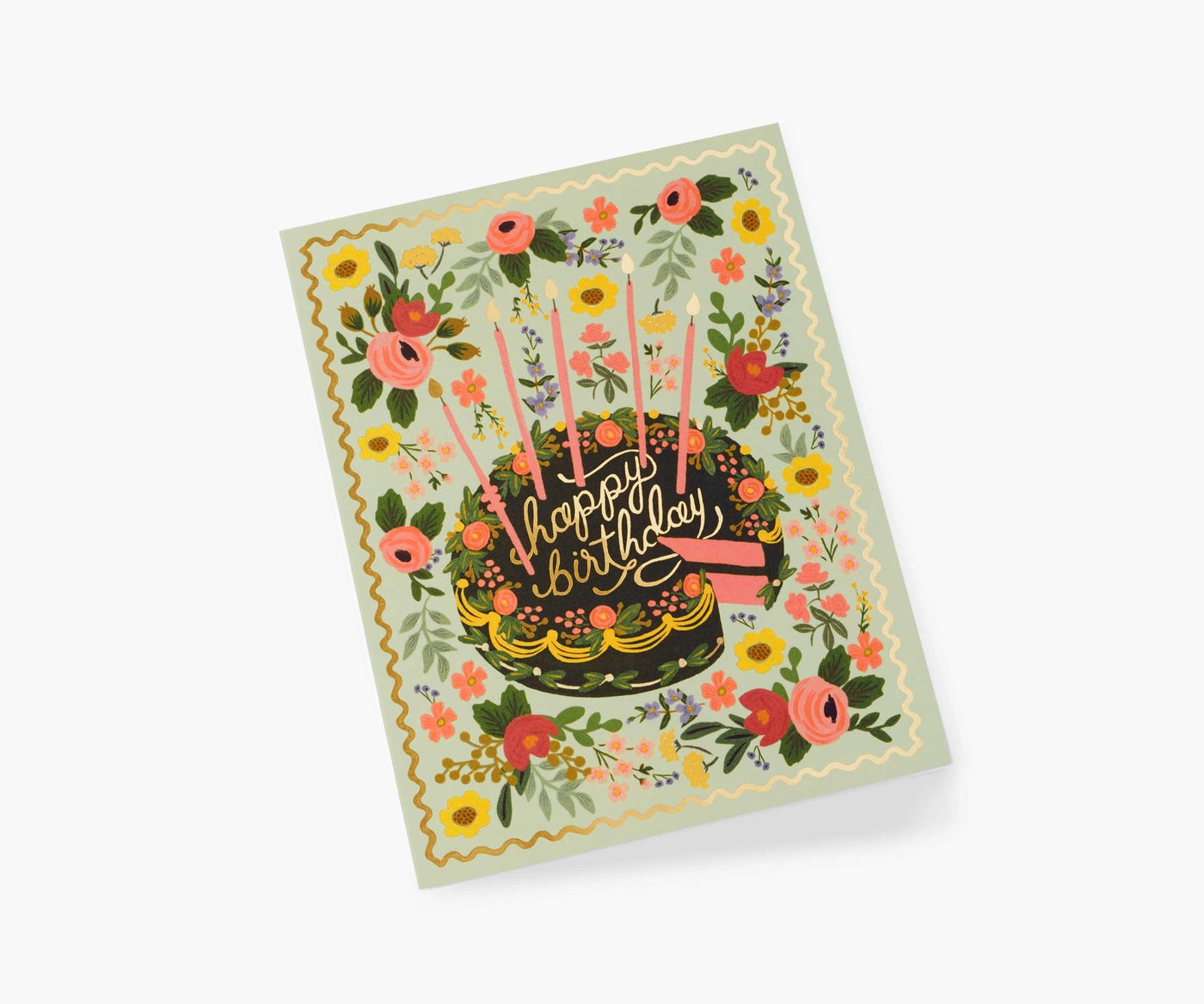 Floral Cake Birthday Boxed Cards