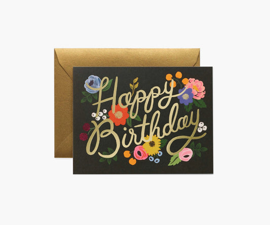 Vintage Blossom Birthday Card