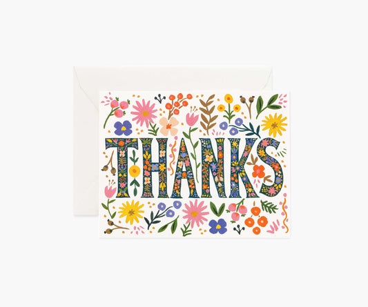 Floral Thanks Boxed Cards
