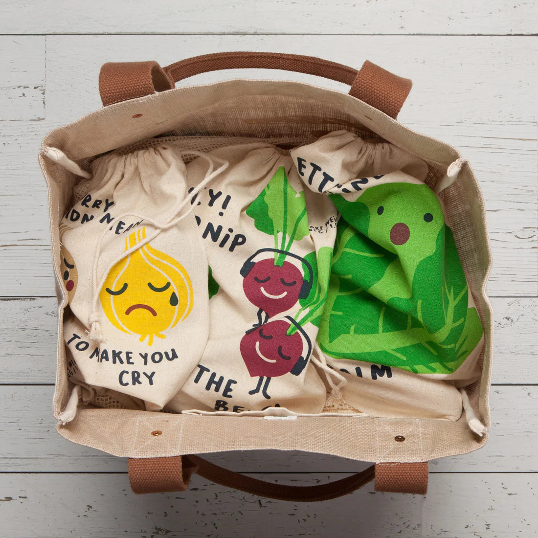 Produce Bag Funny Food Set of 3