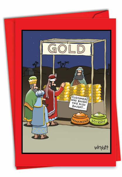 Gold Purchase Christmas Card