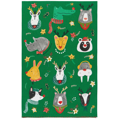 Rudolph Imposter Decorative Dishtowel