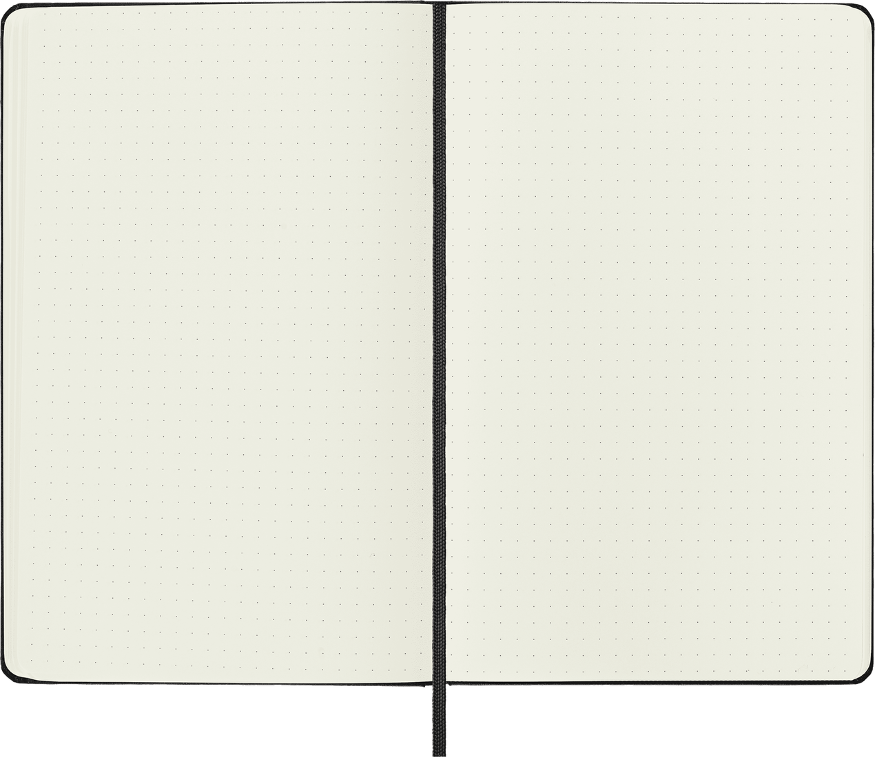 Classic Large Black Hard Cover Dot Notebook