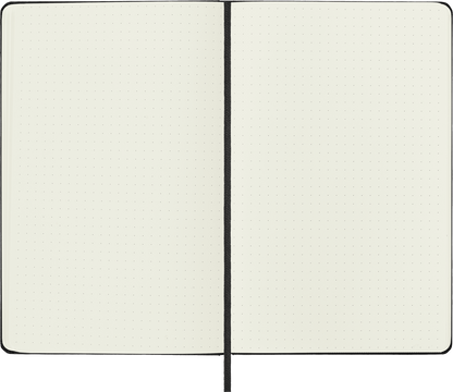 Classic Large Black Hard Cover Dot Notebook