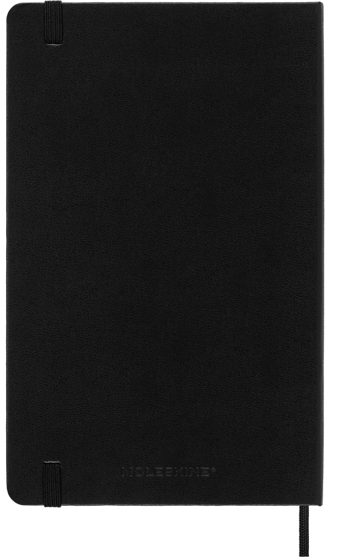 Classic Large Black Hard Cover Dot Notebook