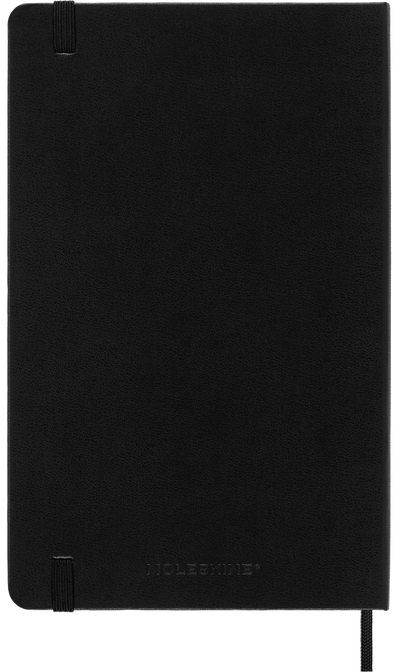 Classic Large Black Hard Cover Dot Notebook