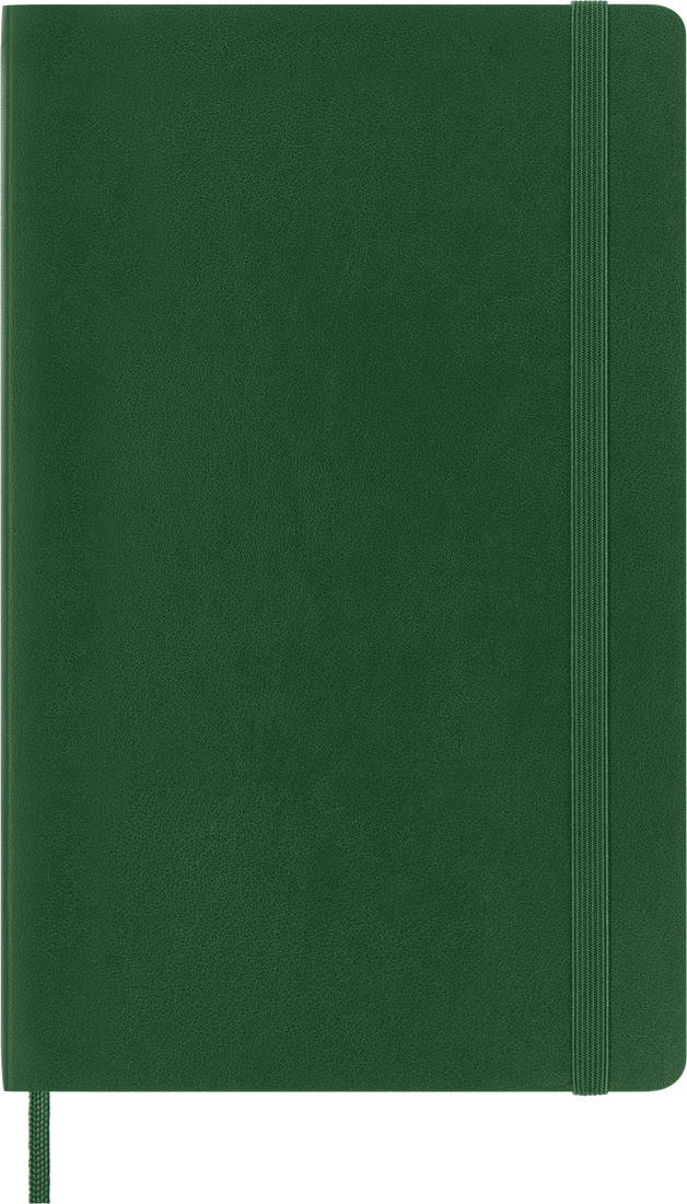 Classic Large Myrtle Green Soft Cover Ruled Notebook