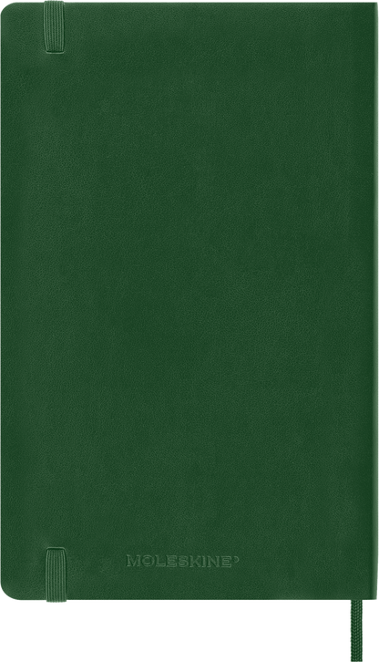 Classic Large Myrtle Green Soft Cover Ruled Notebook