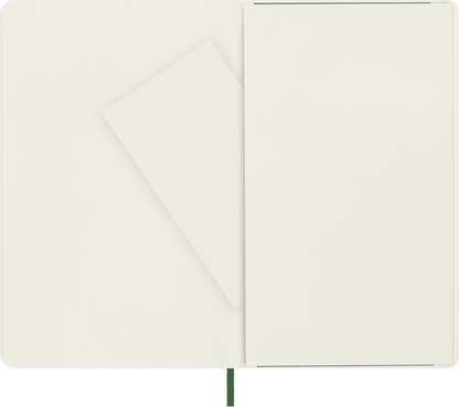 Classic Large Myrtle Green Soft Cover Plain Notebook