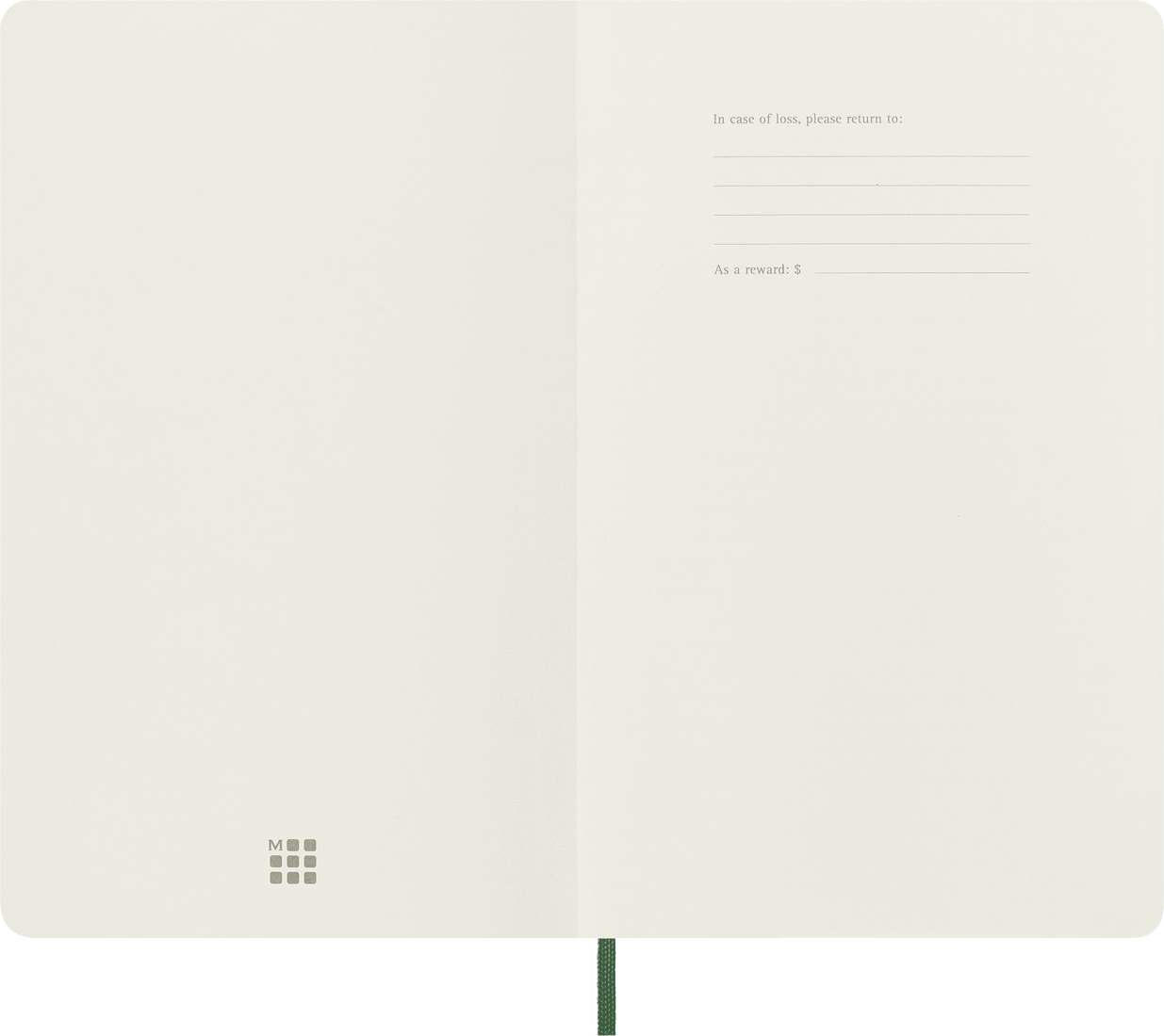 Classic Large Myrtle Green Soft Cover Dot Notebook