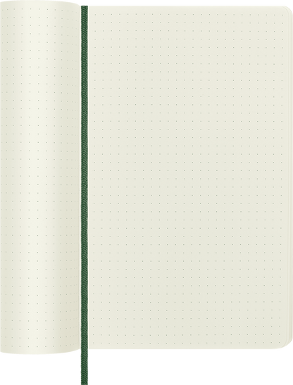 Classic Large Myrtle Green Soft Cover Dot Notebook