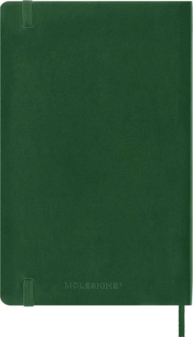 Classic Large Myrtle Green Soft Cover Dot Notebook