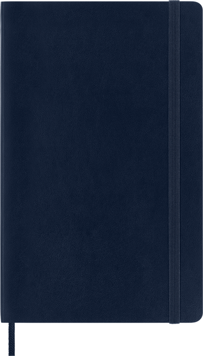 Classic Large Blue Soft Cover Ruled Notebook