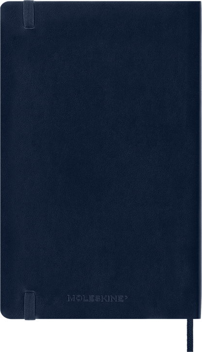 Classic Large Blue Soft Cover Dot Notebook