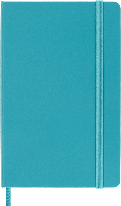 Classic Pocket Reef Blue Hard Cover Ruled Notebook