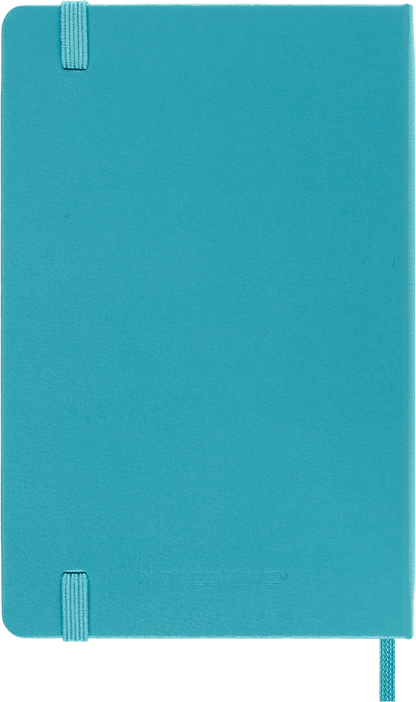 Classic Pocket Reef Blue Hard Cover Ruled Notebook