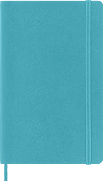 Classic Large Reef Blue Soft Cover Ruled Notebook