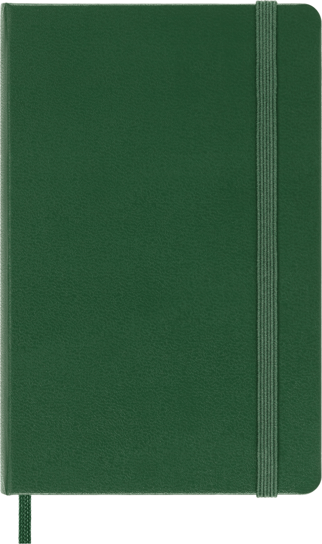 Classic Pocket Myrtle Green Hard Cover Ruled Notebook