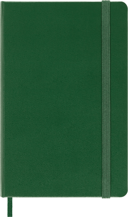 Classic Pocket Myrtle Green Hard Cover Plain Notebook