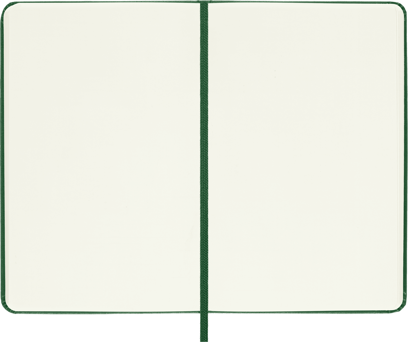 Classic Pocket Myrtle Green Hard Cover Plain Notebook