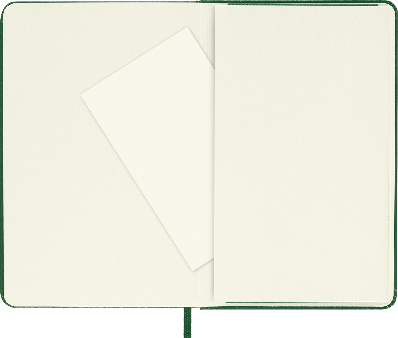 Classic Pocket Myrtle Green Hard Cover Plain Notebook