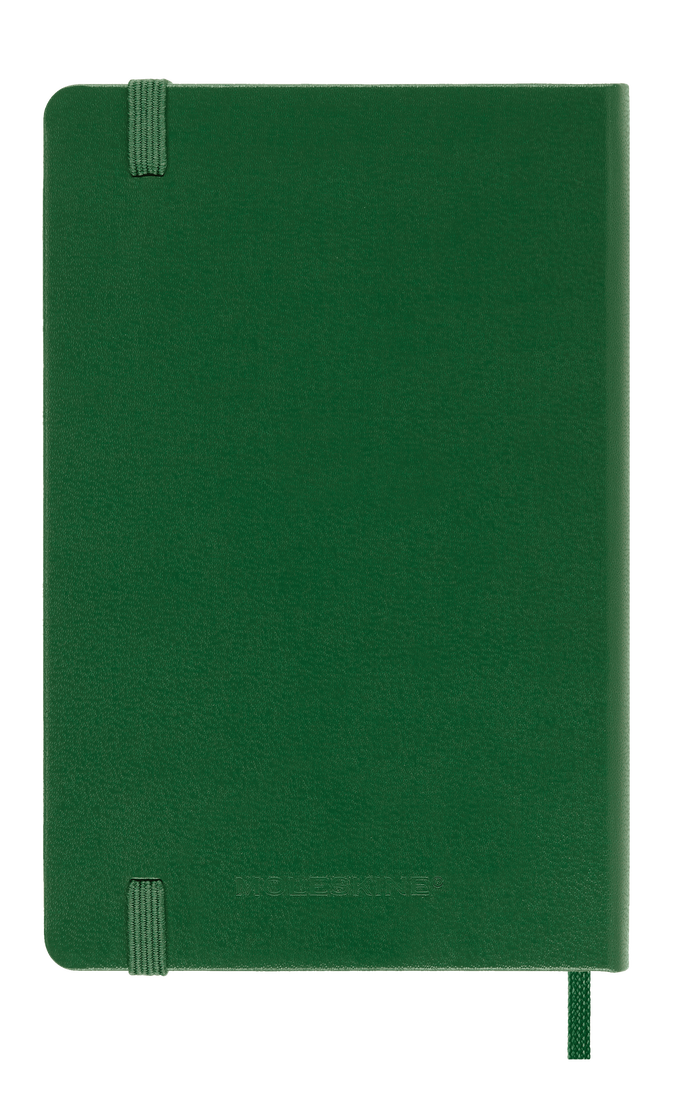 Classic Pocket Myrtle Green Hard Cover Plain Notebook