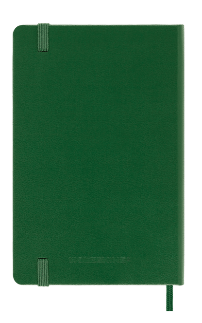 Classic Pocket Myrtle Green Hard Cover Plain Notebook