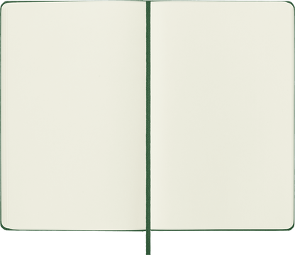 Classic Large Myrtle Green Hard Cover Plain Notebook