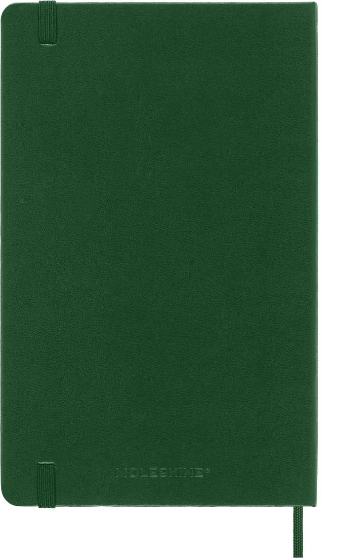 Classic Large Myrtle Green Hard Cover Square Notebook