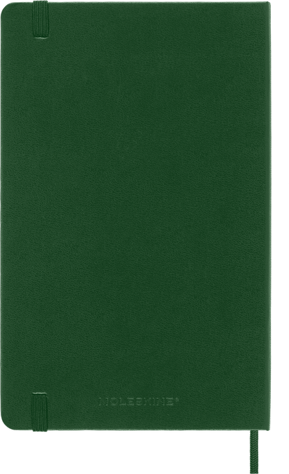 Classic Large Myrtle Green Hard Cover Square Notebook