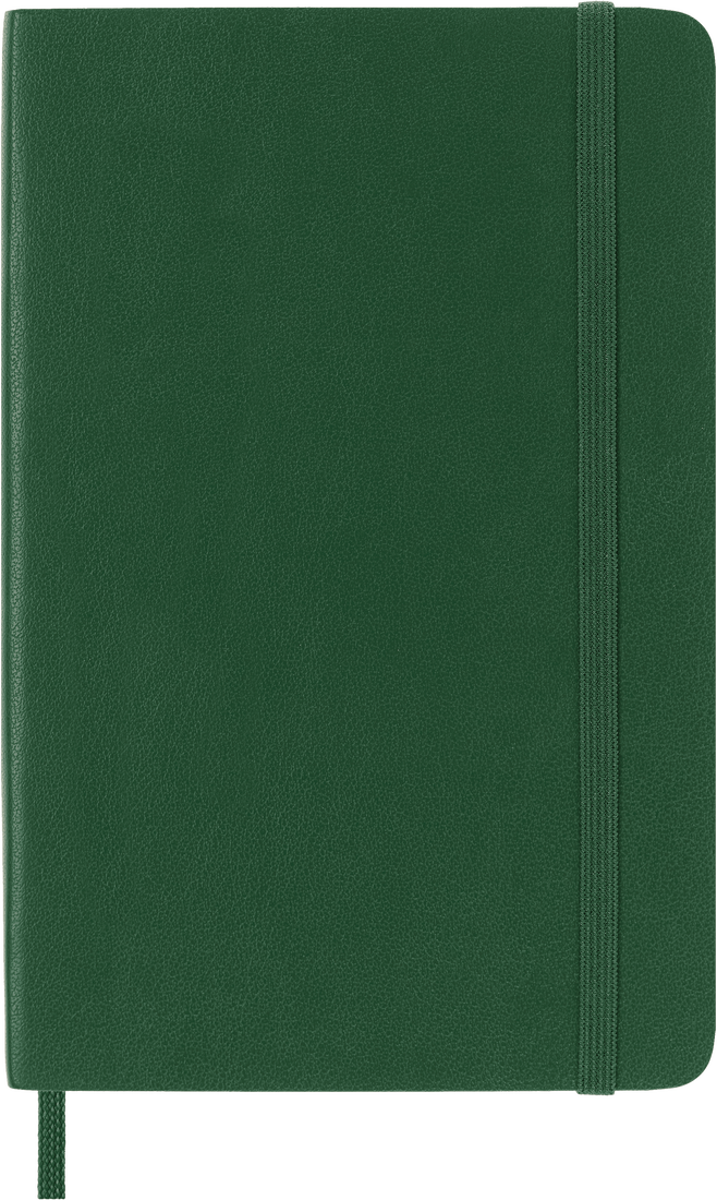 Classic Pocket Myrtle Green Soft Cover Plain Notebook