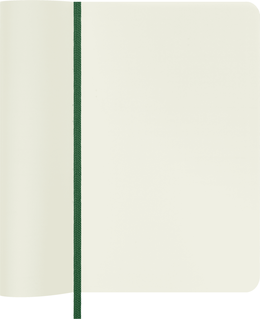 Classic Pocket Myrtle Green Soft Cover Plain Notebook