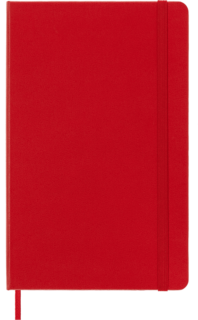 Classic Large Red Hard Cover Dot Notebook