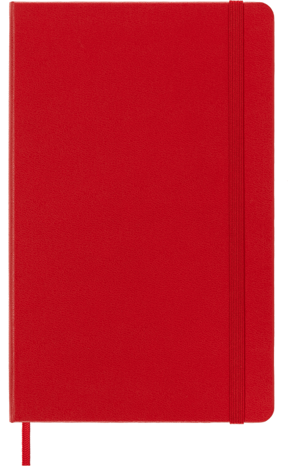 Classic Large Red Hard Cover Dot Notebook