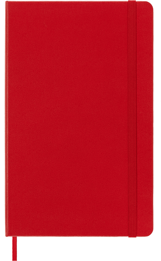 Classic Large Red Hard Cover Dot Notebook