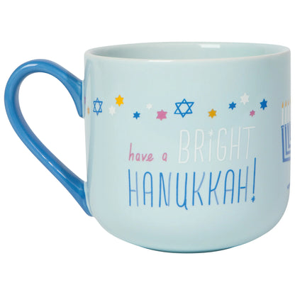 Bright Hanukkah Mug and Dishtowel