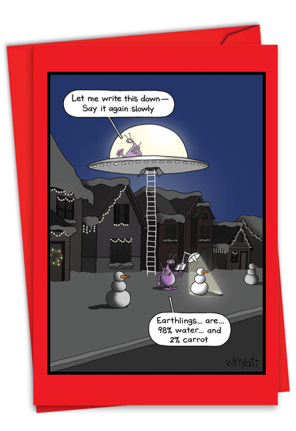 Alien Analysis  Christmas Card