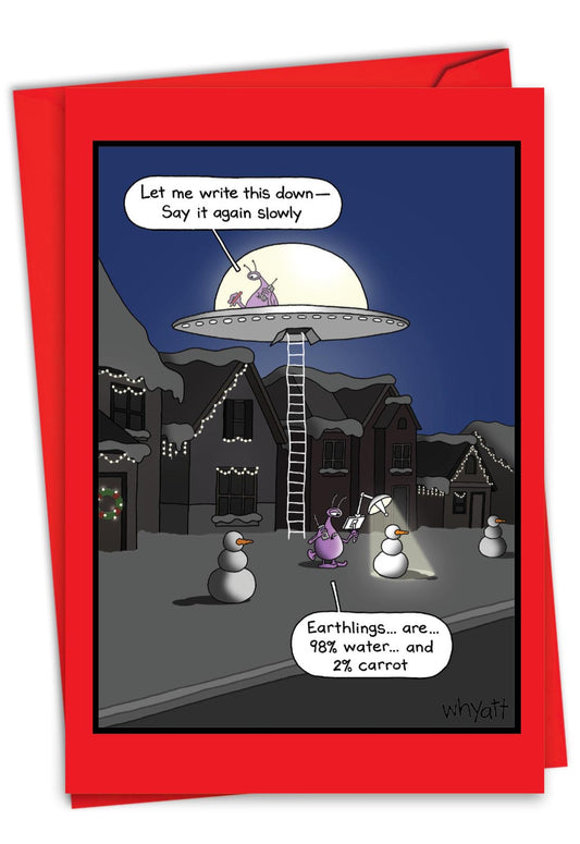 Alien Analysis  Christmas Card