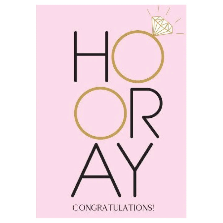 HOORAY With Wedding Ring Card