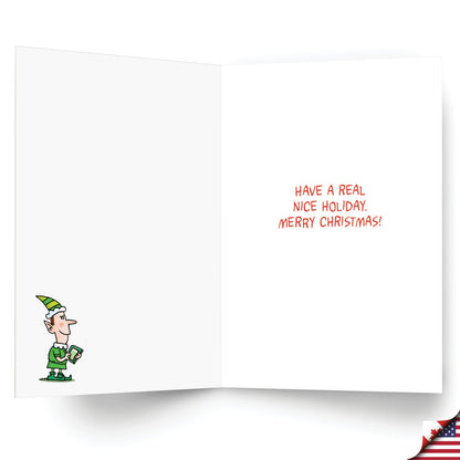 Artificial Letter Hysterical Christmas Card
