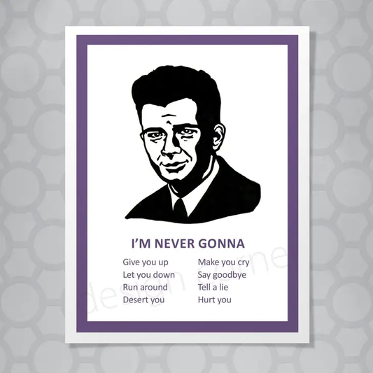 80s Rick Astley Card