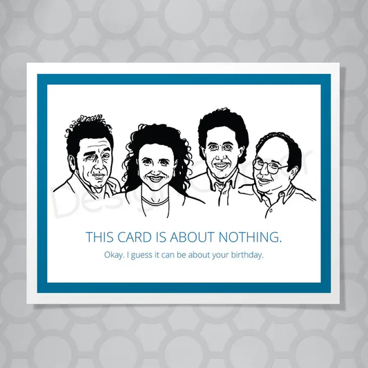 Seinfeld Characters About Nothing Card