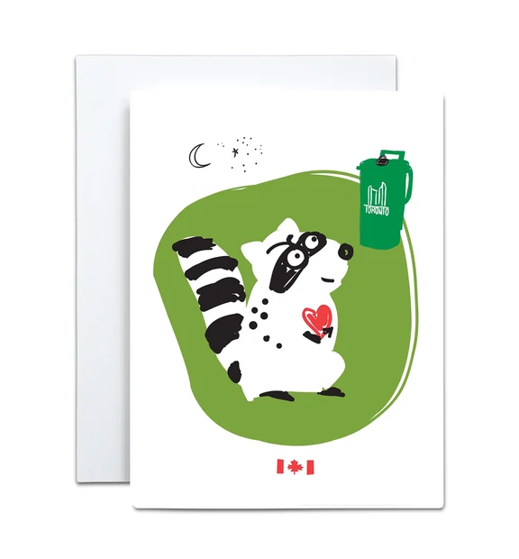 Toronto Raccoon Card